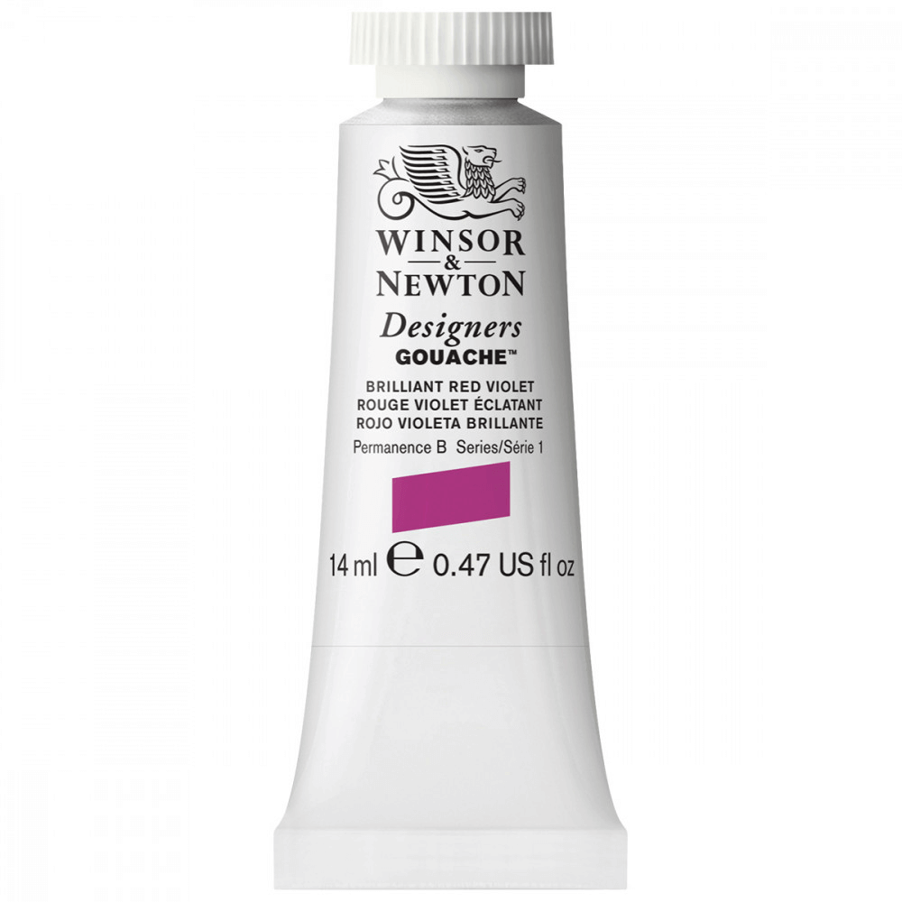 Tinta Guache Winsor & Newton Designers 14ml S1 050 Brilliant Red Violet